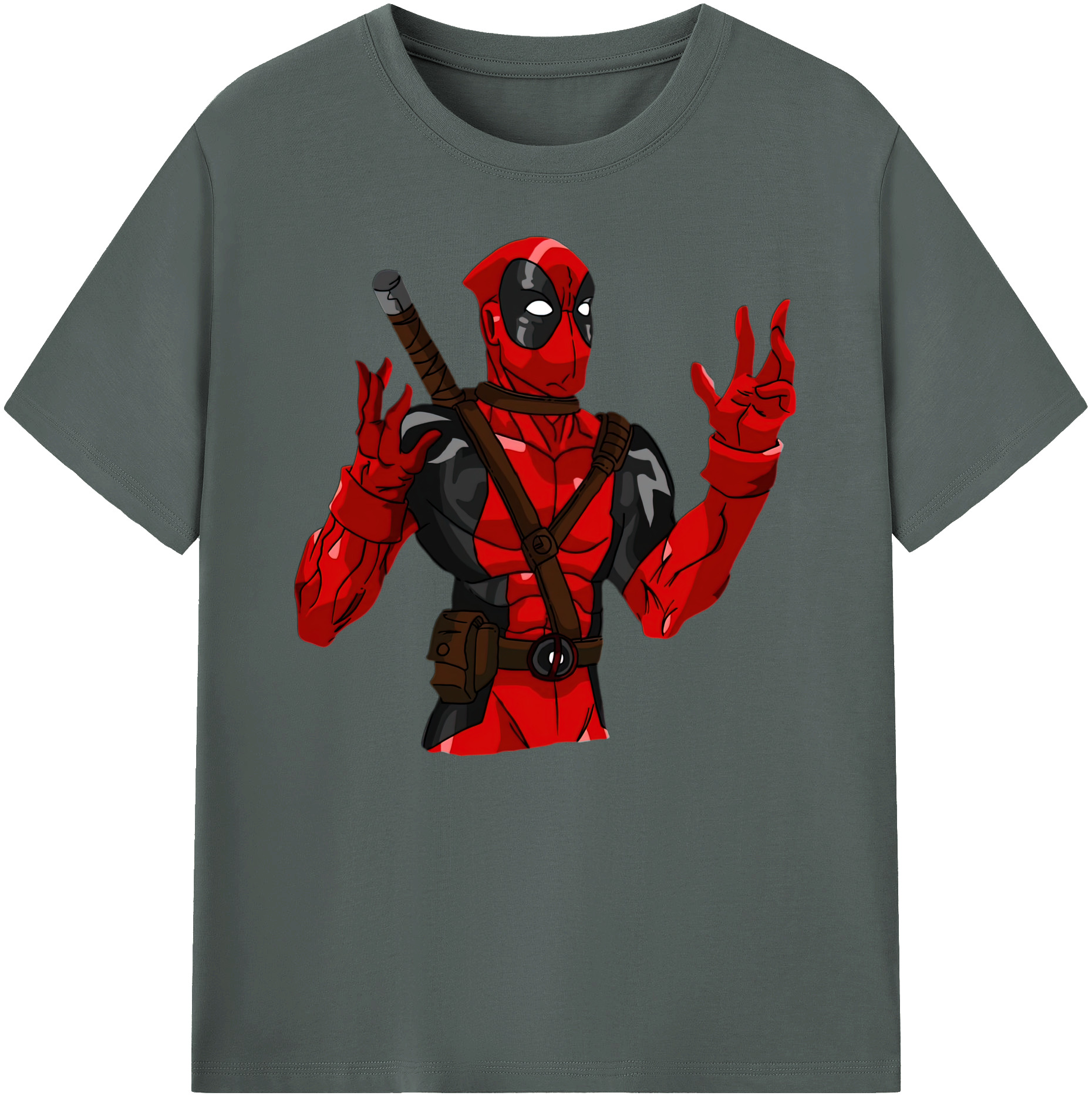 （画像用） Deadpool デッドプール 綿100％ メンズ半袖Tシャツ｜肌触りやわらか＆通気性
